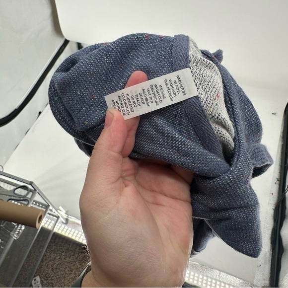 Women’s Zyia Blue Textured Hoodie Size Medium Activewear - Picture 4 of 6